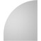 Ekena Millwork Quarter Round Top Right Surface Mount PVC Gable Vent w/ 2"W x 2"P Brickmould Sill Frame, 20"W x 24"H GVPQR20X2403SN - alternate 5